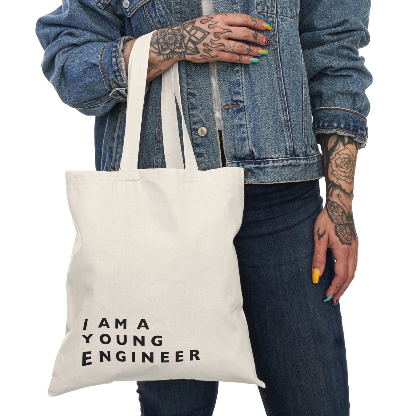 I Am a Young Engineer | Natural Tote Bag
